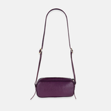 Plinio Visona Mini Baguette Shoulder and Crossbody Bag in Bordeaux - Big Bag NY