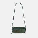 Plinio Visona Mini Baguette Shoulder and Crossbody Bag in Green - Big Bag NY