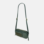 Plinio Visona Mini Baguette Shoulder and Crossbody Bag in Green - Big Bag NY
