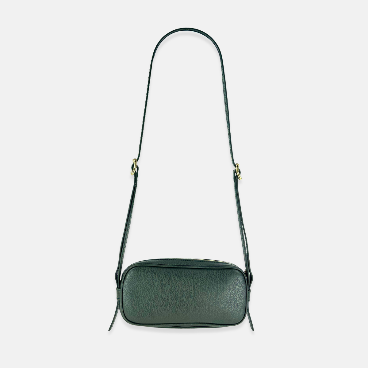Plinio Visona Mini Baguette Shoulder and Crossbody Bag in Green - Big Bag NY