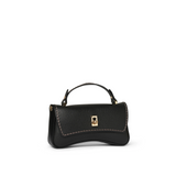 Plinio Visona Siena Mini Turnlock Crossbody Bag Black - Big Bag NY