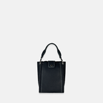 Plinio Visona Top Handle Tote Mini Phone Bag in Black - Big Bag NY