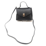 Plinio Visona Turn lock Flap Mini Bag PV-20640-BLACK - Big Bag NY 3