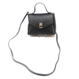 Plinio Visona Turn lock Flap Mini Bag PV-20640-BLACK - Big Bag NY 3
