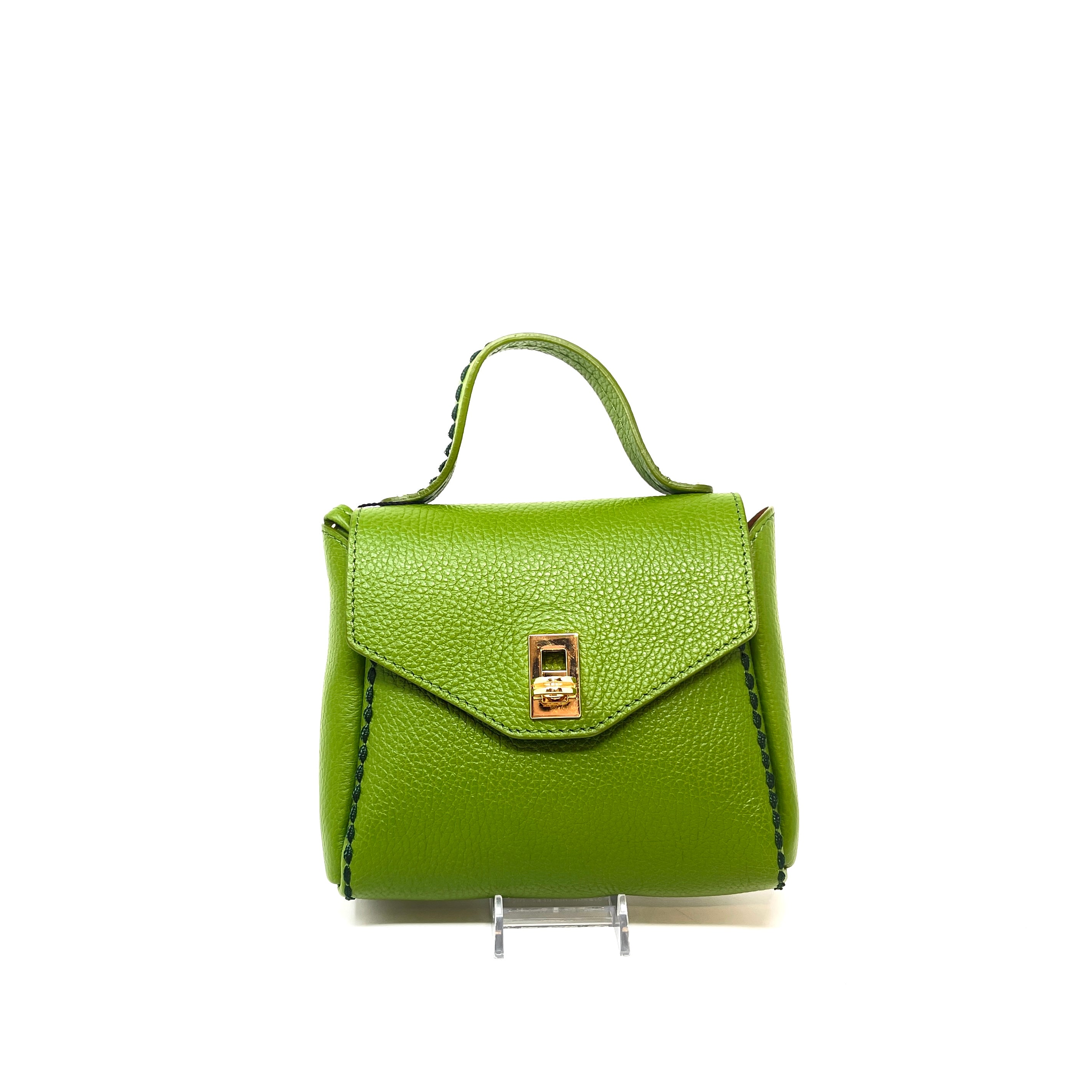 Plinio Visona Turn lock Flap Mini Bag PV-20640-MELA - Big Bag NY