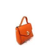Plinio Visona Turn lock Flap Mini Bag PV-20640-PAPAYA - Big Bag NY 1