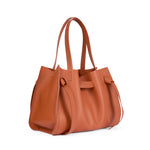 Plinio Visona VITTORIA Medium Tote Bag Burnt Orange