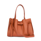 Plinio Visona VITTORIA Medium Tote Bag Burnt Orange