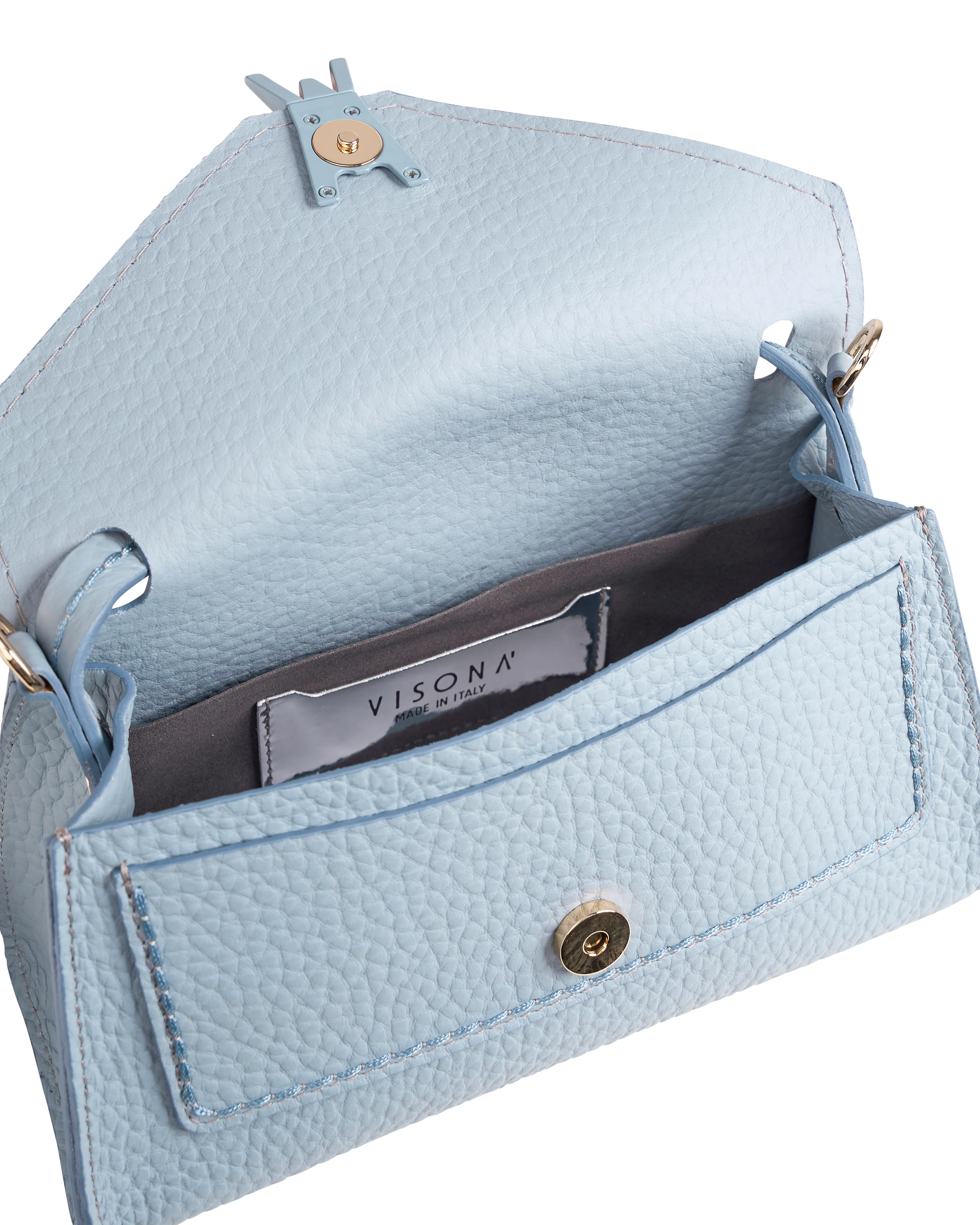 Plinio Visona Valentina Small Envelope Flap Bag in Artico - Big Bag NY