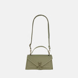 Plinio Visona Valentina Small Envelope Flap Bag in sage - Big Bag NY