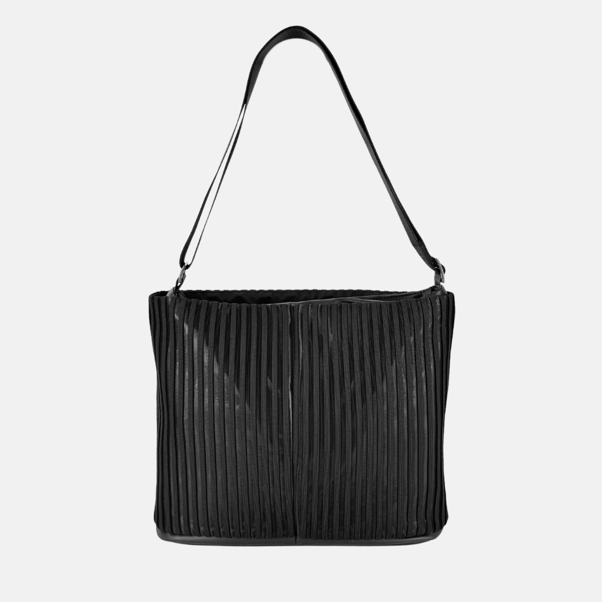 Pocket Shoulder DEEP W in Black LINE - Big Bag NY