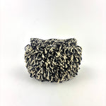 Poof Clutch with Chain Strap in Black and White - Big Bag NY