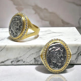 TAT2 Mixed Metal MONETA Coin Ring - Big Bag NY