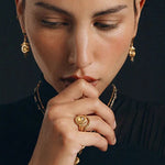 LA2L LORELEI Strass Ring in White Crystal - Big Bag NY