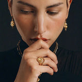 LA2L LORELEI Strass Ring in White Crystal - Big Bag NY