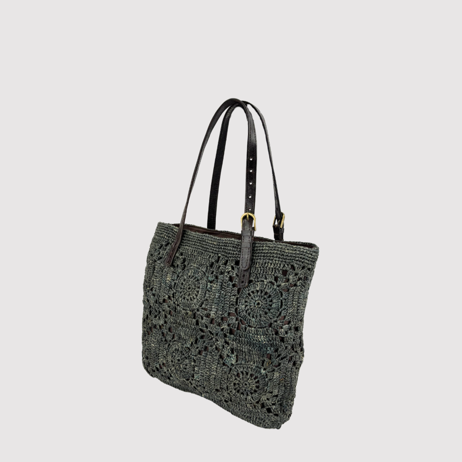 Rabarany Liana Zippered Straw Liana Tote - BIg Bag NY