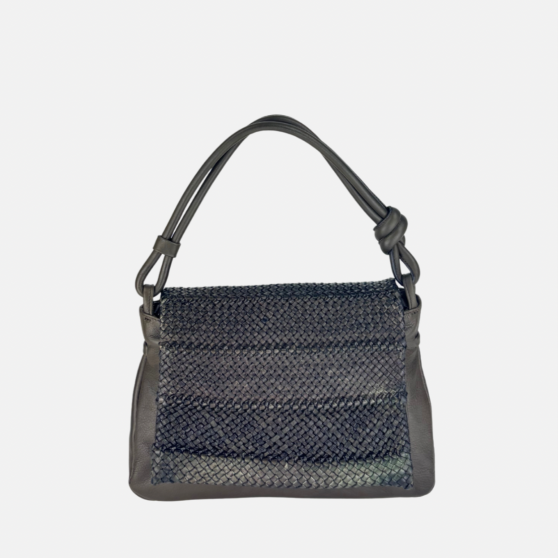 Reptile's House Soul Calf Leather Shoulder Bag Jungle Olive Green - Big Bag NY