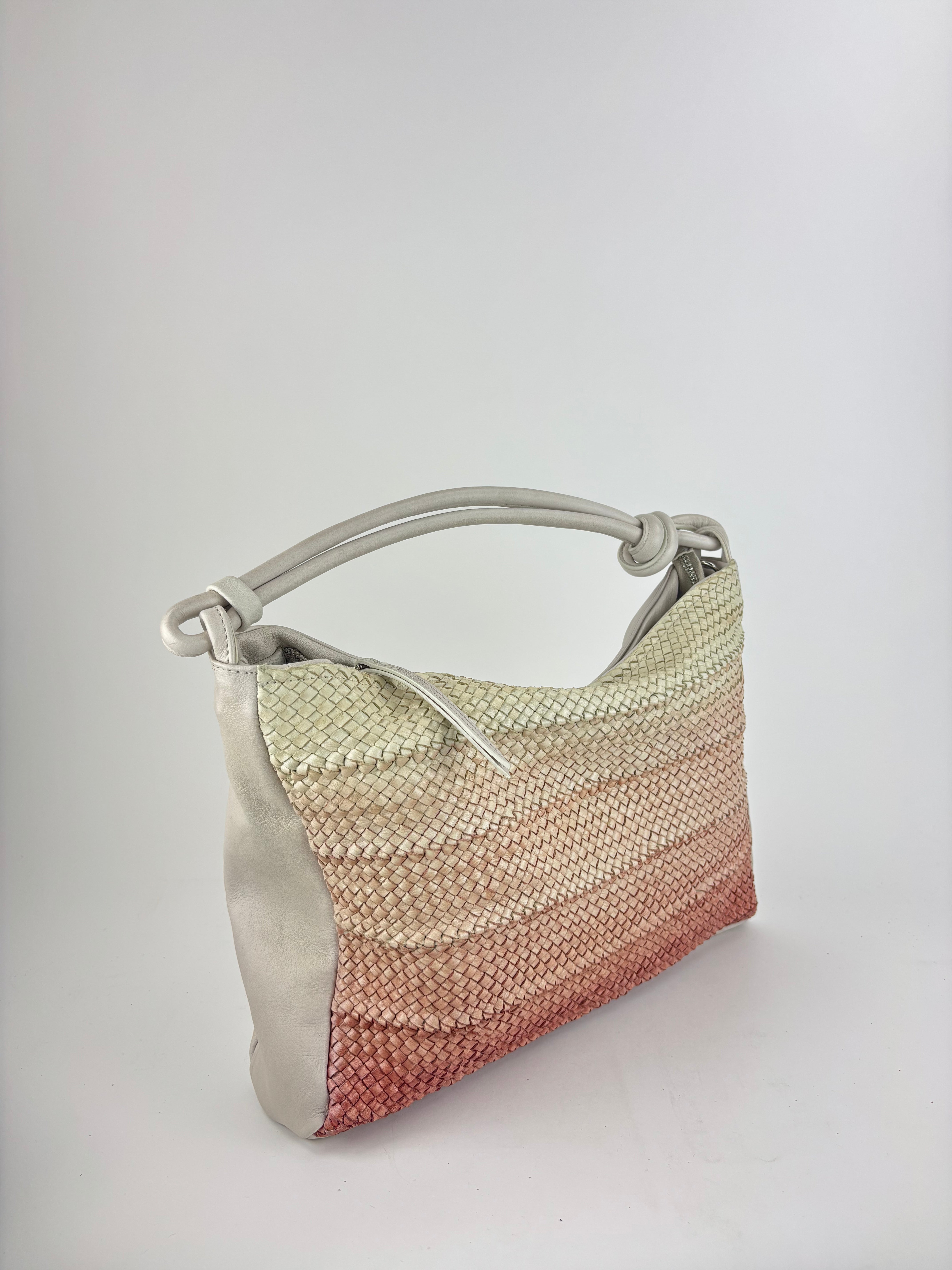 Reptile's House Soul Ombre Woven Shoulder Bag Cherry - Big Bag NY 1