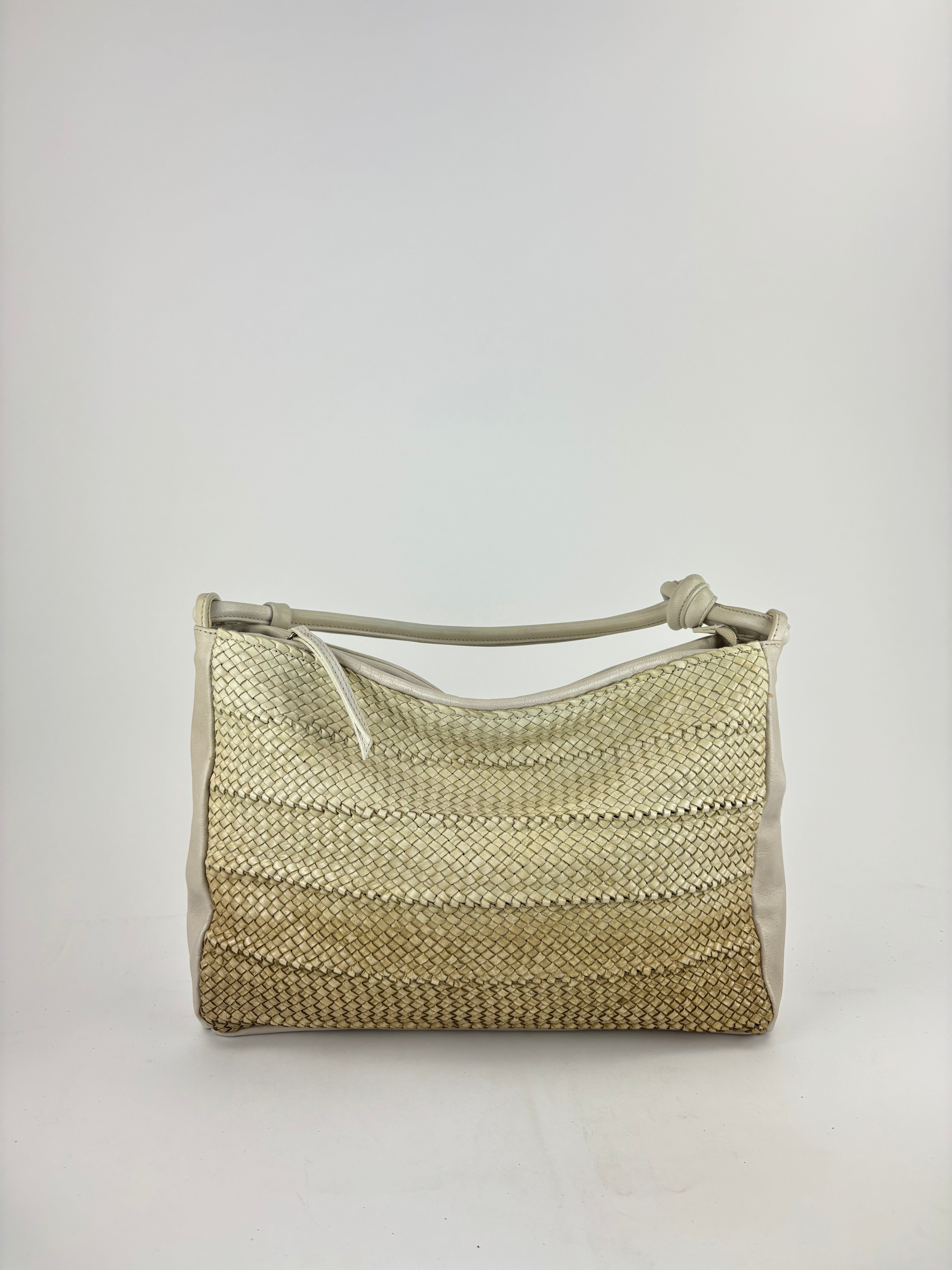 Reptile's House Soul Ombre Woven Shoulder Bag Kaki Olive - Big Bag NY 2