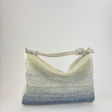Reptile's House Soul Ombre Woven Shoulder Bag Sky Blue - Big Bag NY 3