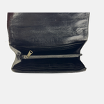 Reptiles House Black Woven Long Clutch Wallet3 - Big Bag NY