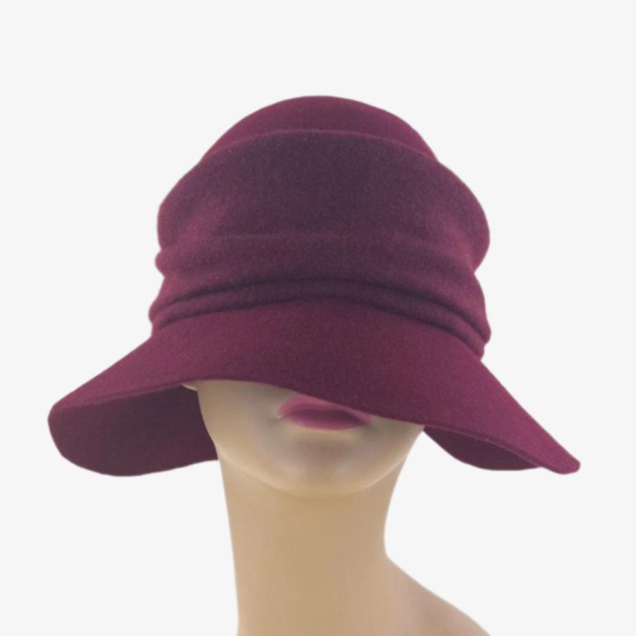 Rose wool floppy hat - Julie Dubois - New York, NY - Big Bag NY