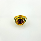SACHA Shamrock Pivot Hessonite Garnet Ring - Big Bag NY