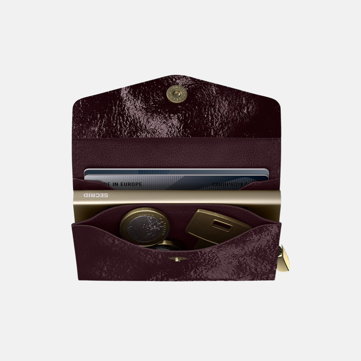 SECRID Premium Envelope Naplak in Plum - Big Bag NY