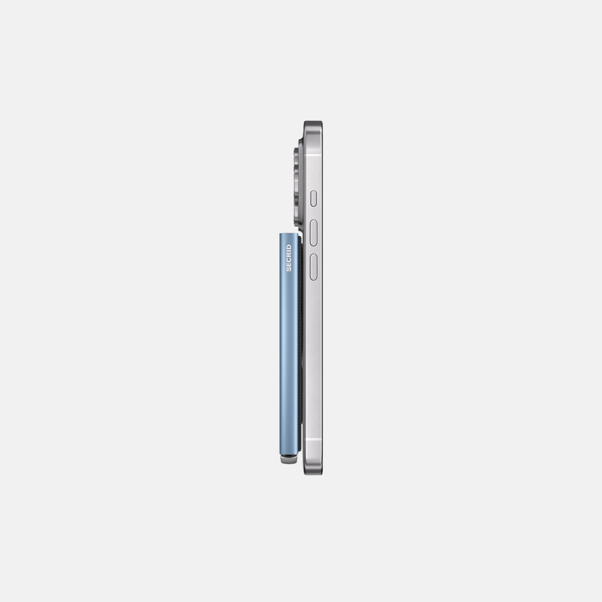 SECRID Premium + Fluted Card Protector for MagSafe Ice Blue - Big Bag NY