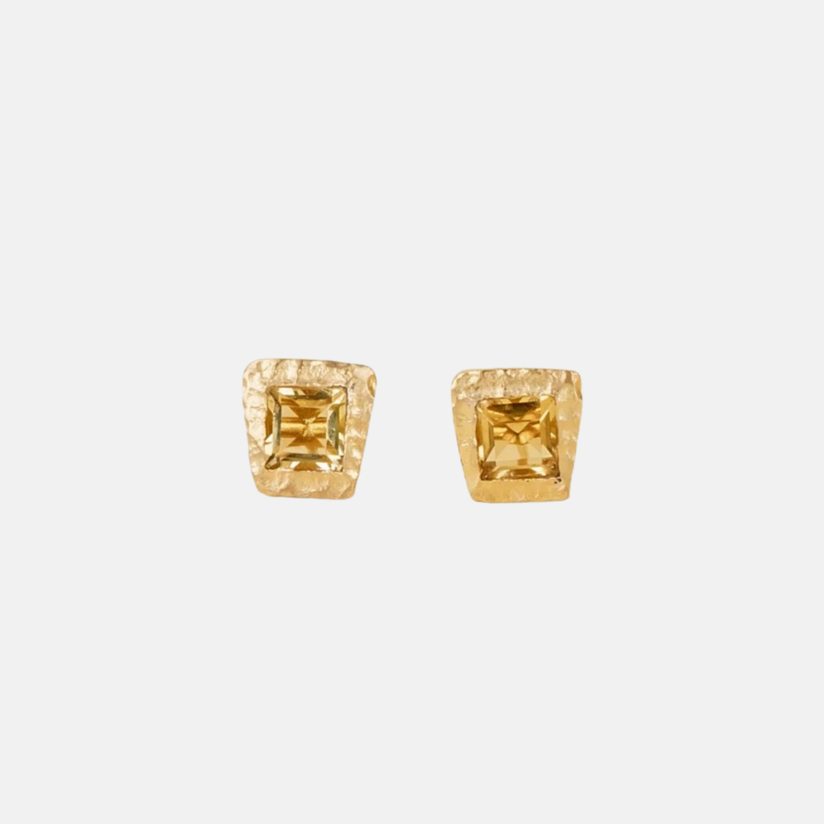SHANSHAN Stud Earrings in Citrine - Big Bag NY