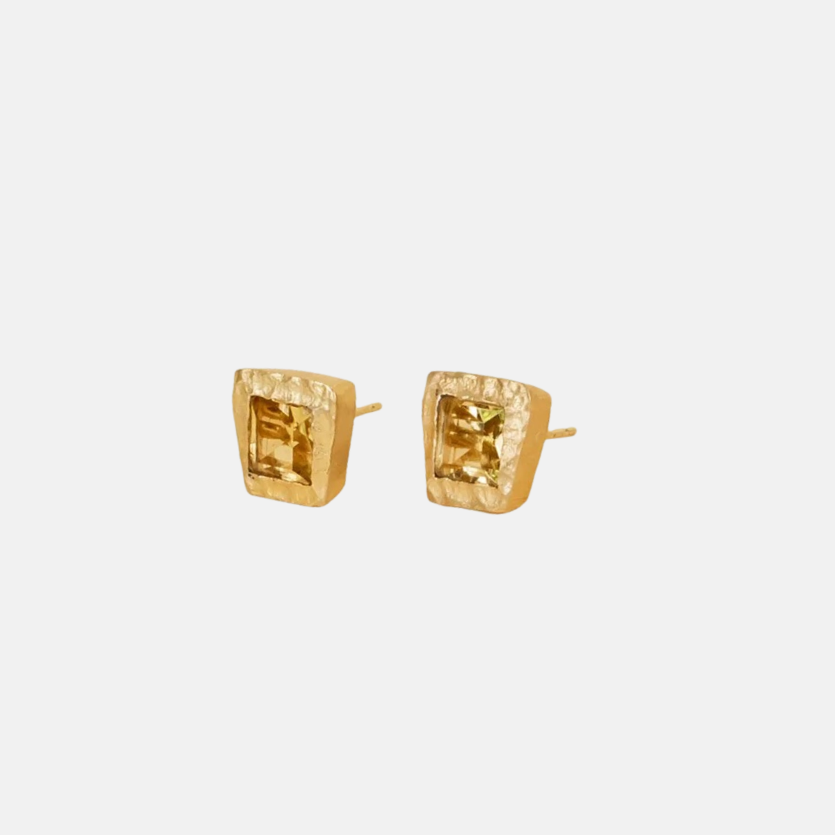 SHANSHAN Stud Earrings in Citrine - Big Bag NY