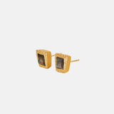 SHANSHAN Stud Earrings in Labradorite - Big Bag NY