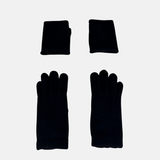 Santacana Short Wool and Cashmere Glove with Removable Fingerless Cover Marengo - Big Bag NY