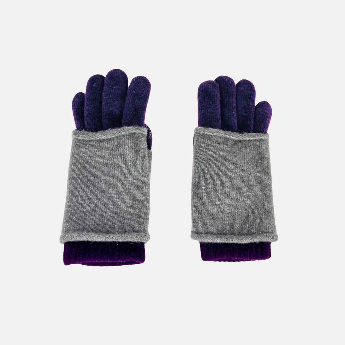 Santacana Short Wool and Cashmere Glove with Removable Fingerless Cover Pruno - Big Bag NY