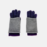 Santacana Short Wool and Cashmere Glove with Removable Fingerless Cover Pruno - Big Bag NY
