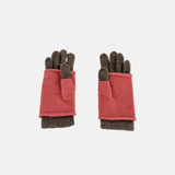 Santacana Short Wool and Cashmere Glove with Removable Fingerless Cover Vison - Big Bag NY