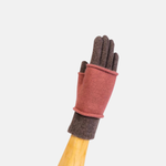Santacana Short Wool and Cashmere Glove with Removable Fingerless Cover Vison - Big Bag NY