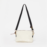 Jack Gomme Mini Linen Shoulder and Crossbody Bag Crema - Big Bag NY