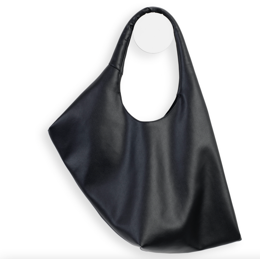 InZu Dress Bag Appleskin Vegan Leather Black Appleskin - Big Bag NY