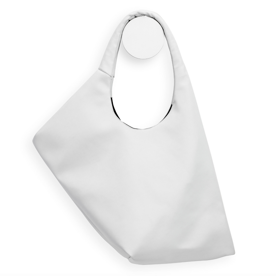 InZu Dress Bag Appleskin Vegan Leather  Appleskin White- Big Bag NY