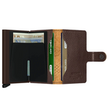 Miniwallet in Veg Tanned Stitch Linea