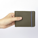 Kaki Minimalist Wallet With Coin Pocket