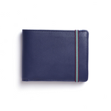 Navy Minimalist Wallet With 8 credit cards