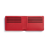 Red Minimalist Wallet With 8 credit cards