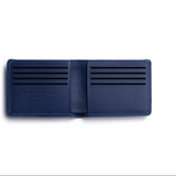 Navy Minimalist Wallet With 8 credit cards