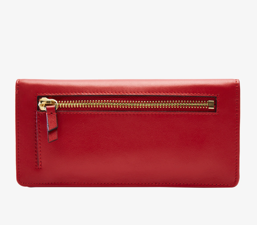 Tusk Joy Gusseted Clutch Wallet Red - Big Bag NY