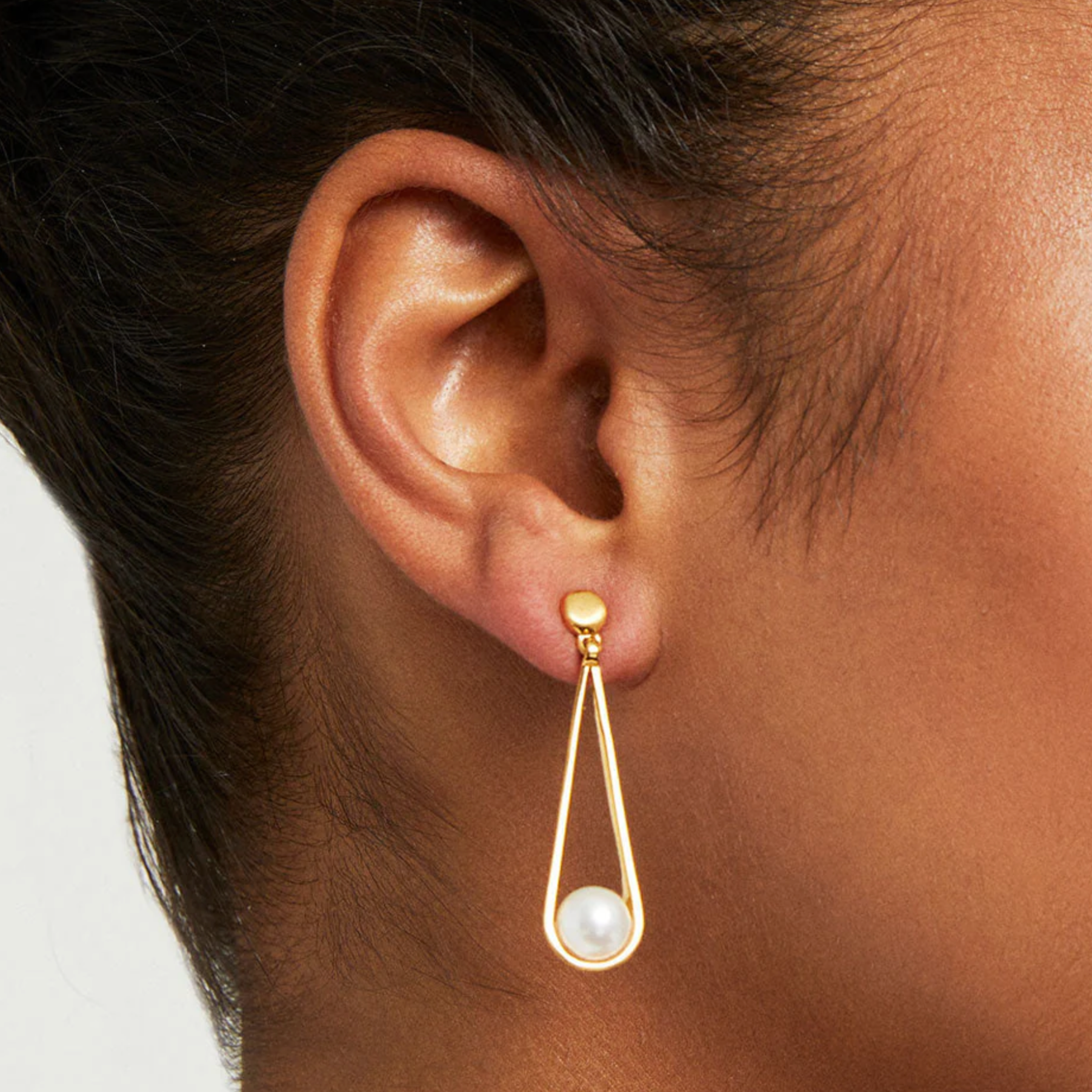 Mini Ipanema Pearl Drop Earrings - Big Bag NY