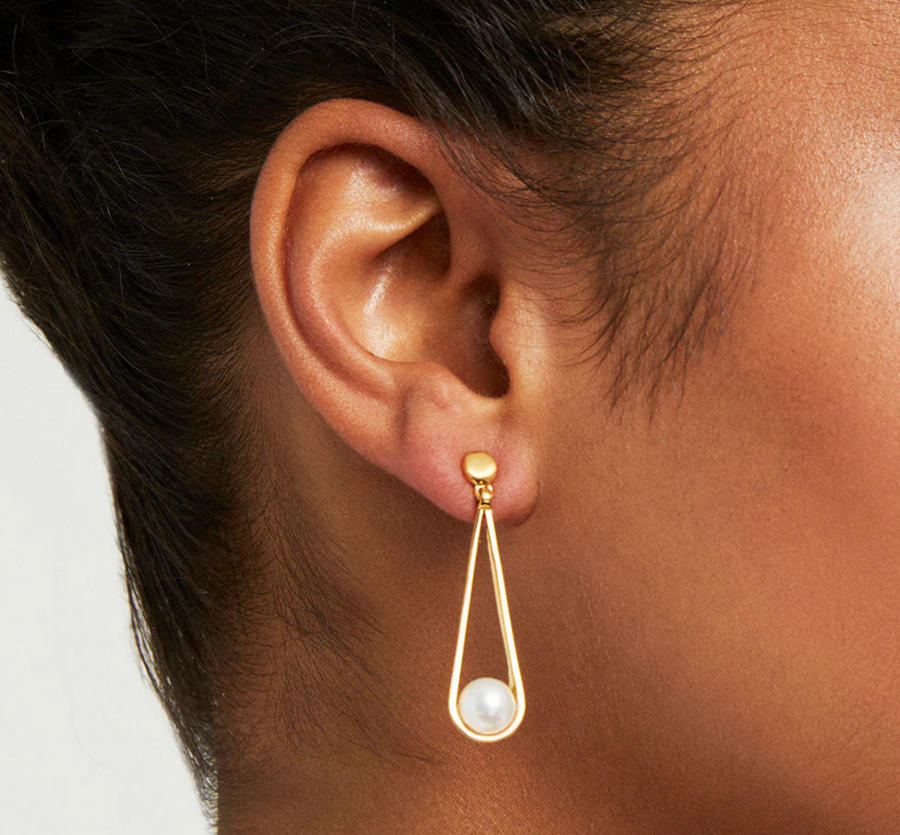 Mini Ipanema Drop Earrings Pearl