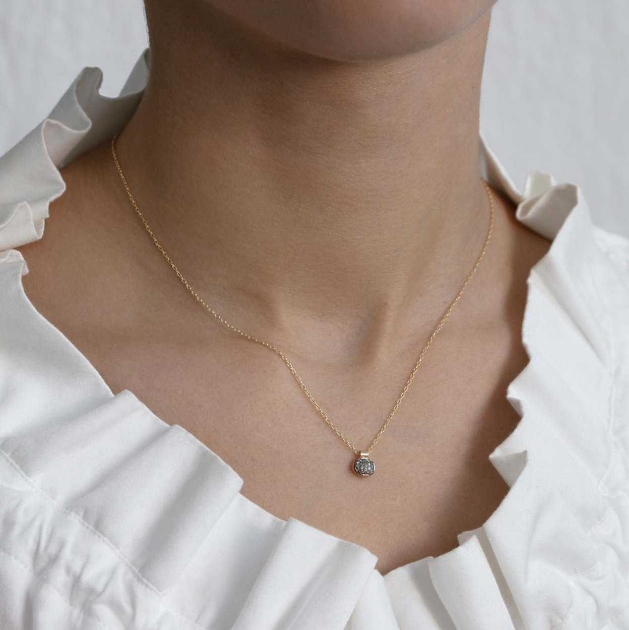 5 Octobre Arno Small Diamond Necklace - Big Bag NY