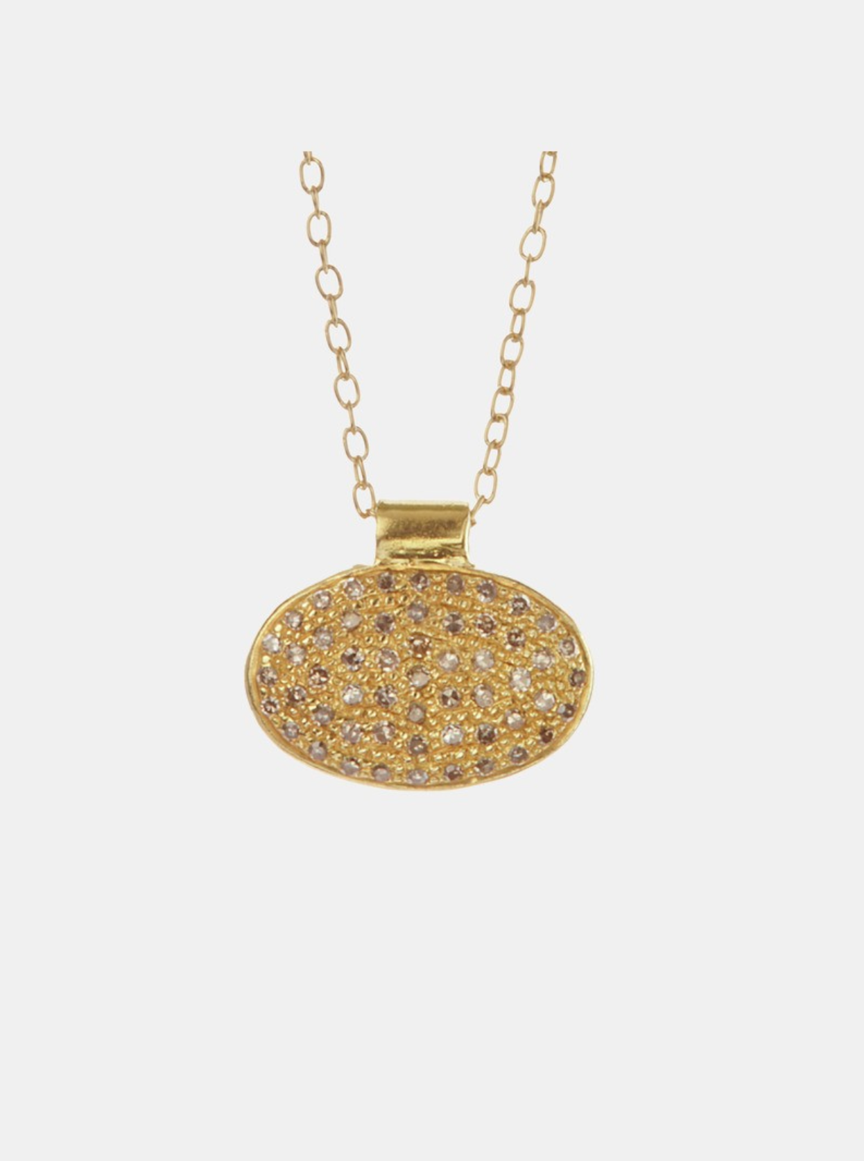 5 Octobre Arno Gold Large Diamond Necklace - Big Bag NY